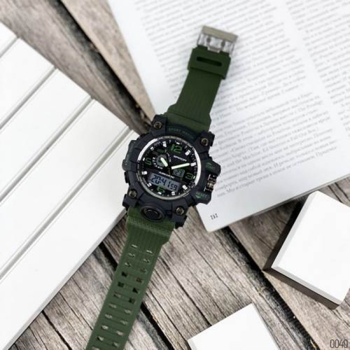 Годинники Sanda 742 Green-Black - Стиль та комфорт