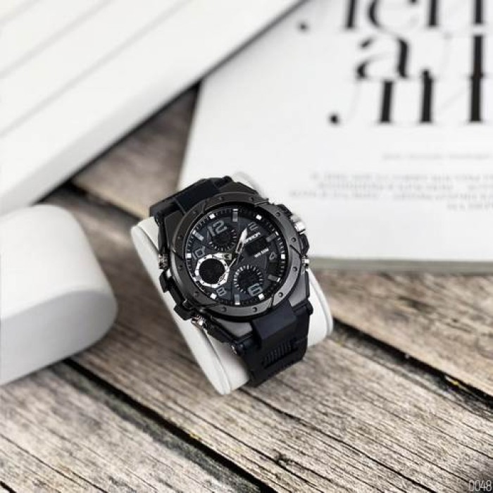 Годинник Sanda 6008 All Black – Стильний Чоловічий Аксесуар
