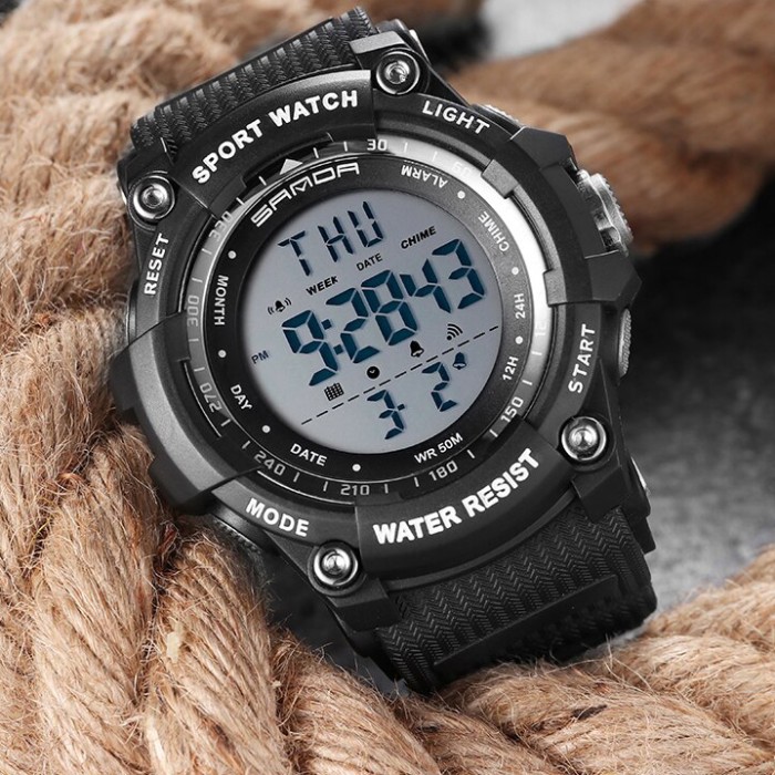 Наручний годинник Sanda 2016 Black – Спортивний стиль і надійність