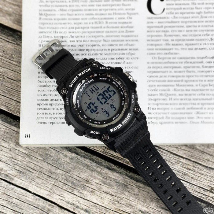 Наручний годинник Sanda 2016 Black – Спортивний стиль і надійність