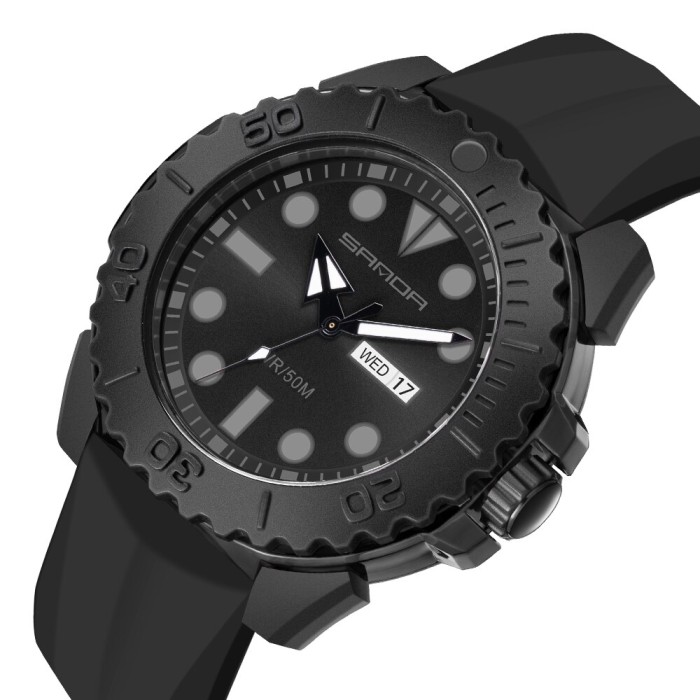 Годинник Sanda 3118 All Black - Стильний Спортивний Аксесуар