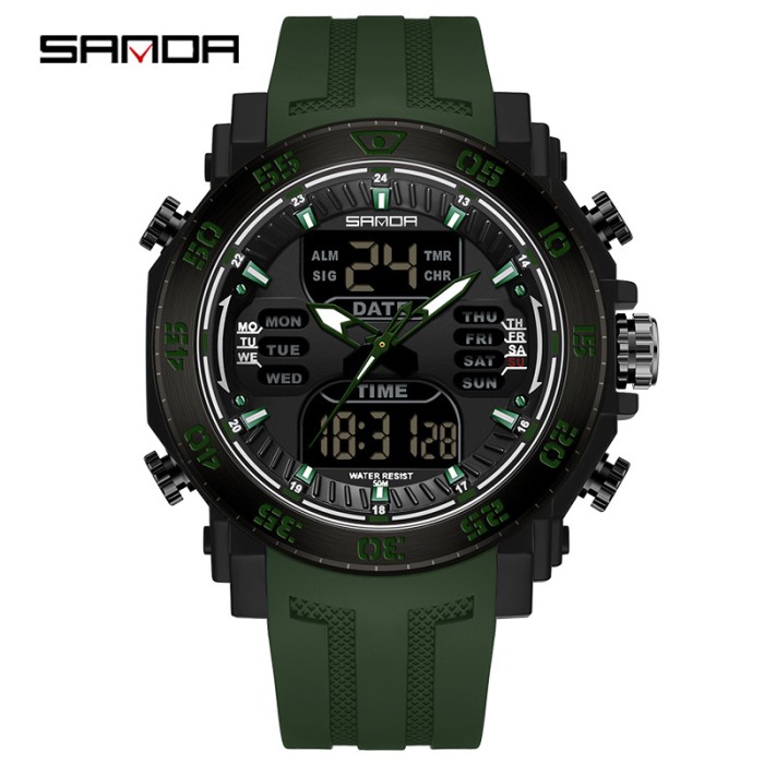 Часник Sanda 6029 Army Green-Black – Стиль та функціональність