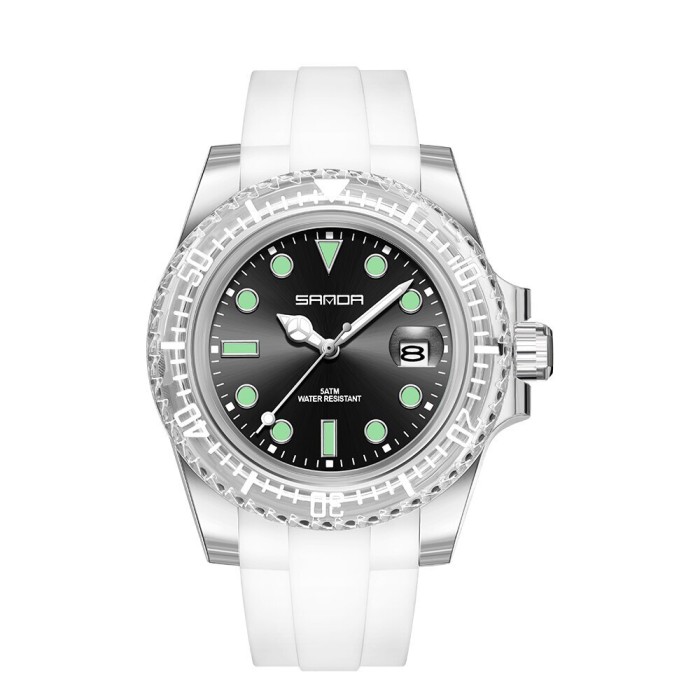 Спортивний годинник Sanda 9007 White-Black