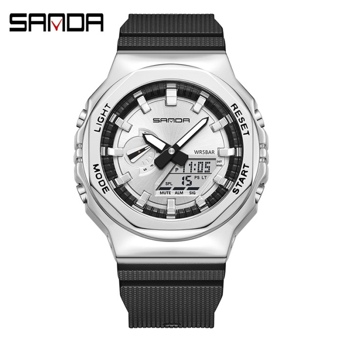 Наручні годинники Sanda 3167 Silver для активного життя