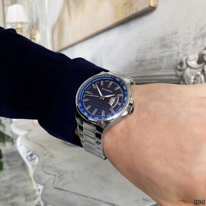 Curren 8375 Silver-Blue