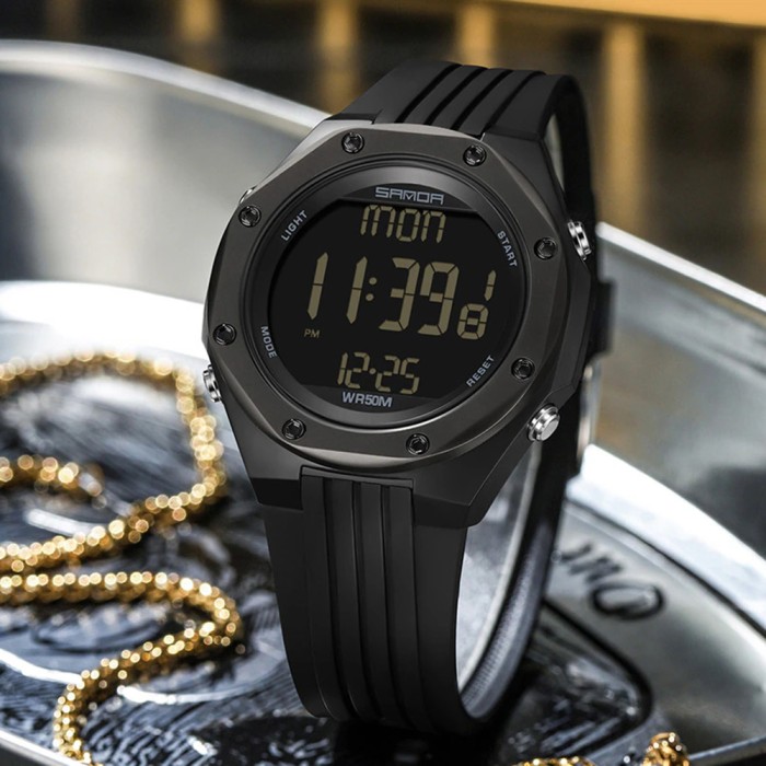 Годинник Sanda 6093 All Black - Стиль та Функціональність