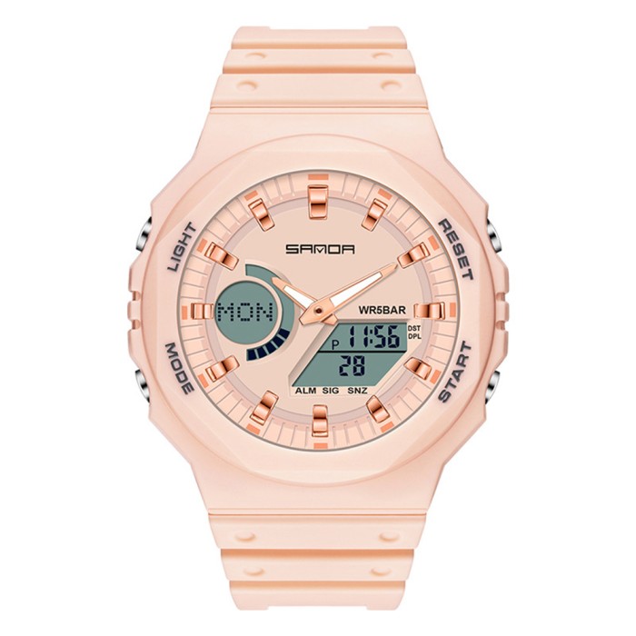 Годинник Sanda 6016 Pink - стильний вибір для активних дівчат
