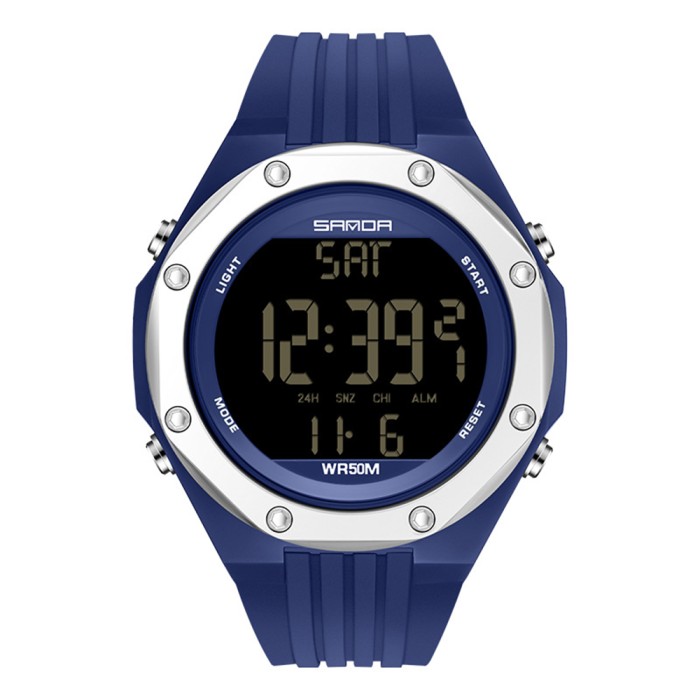 Наручні годинники Sanda 6093 Blue-Silver