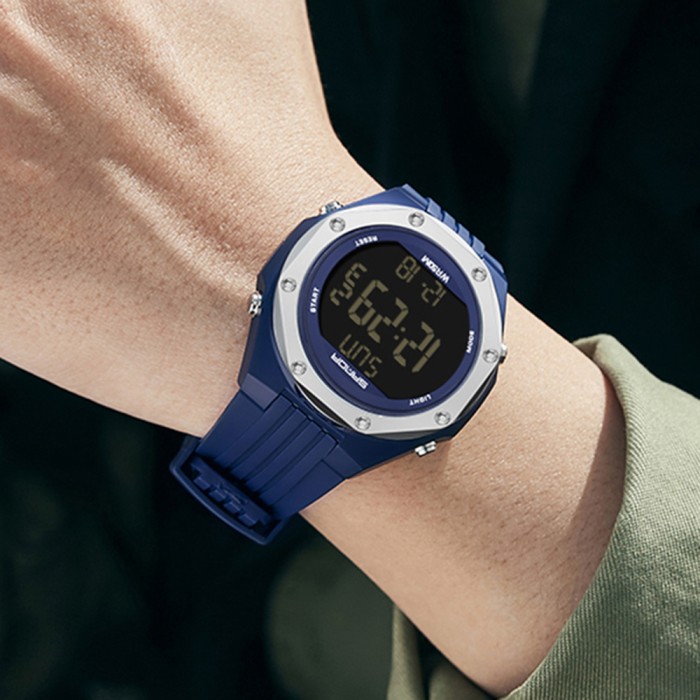 Наручні годинники Sanda 6093 Blue-Silver