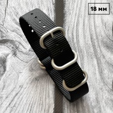 Ремешок Nato Black 18 мм