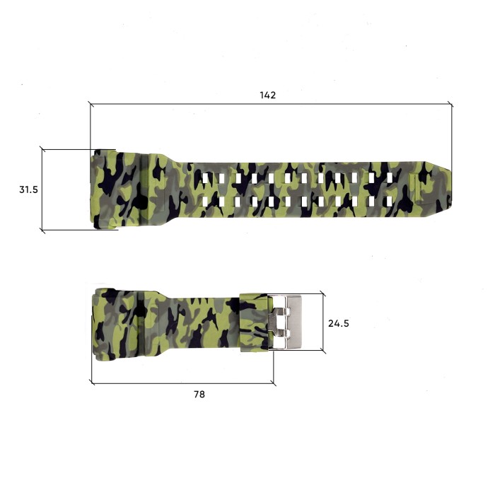 Ремінець для годинника Skmei 1818CMGN Green Camo