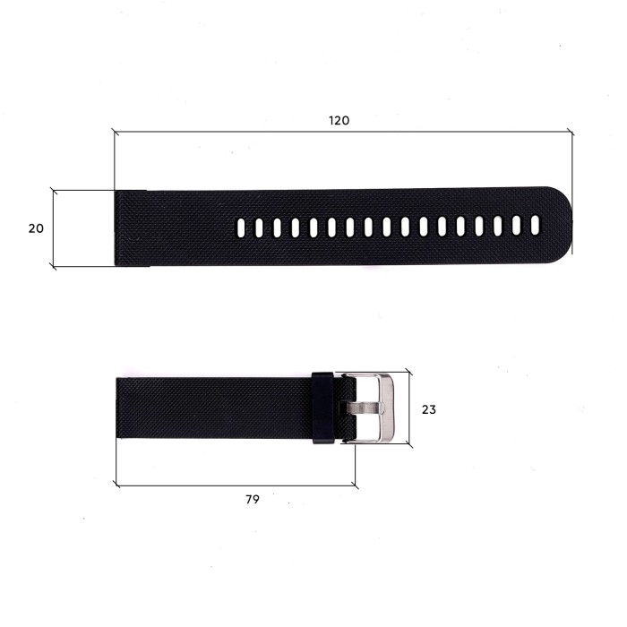 Ремінець для годинника Skmei 1893BKBK Black-Black