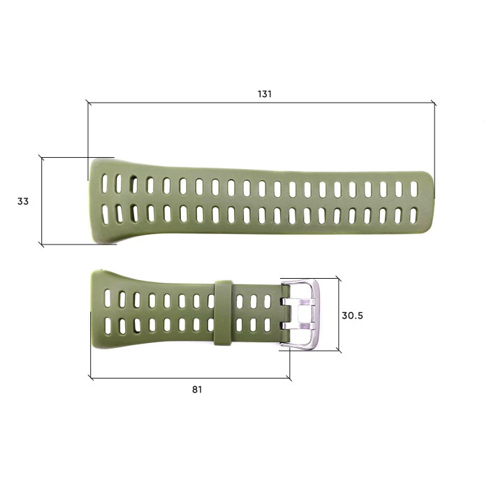 Ремінець для годинника Skmei 1251/1250/1360/1167AG Army Green
