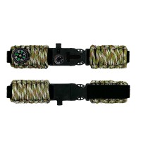 Ремінець паракордовий багатофункціональний Camo Green New