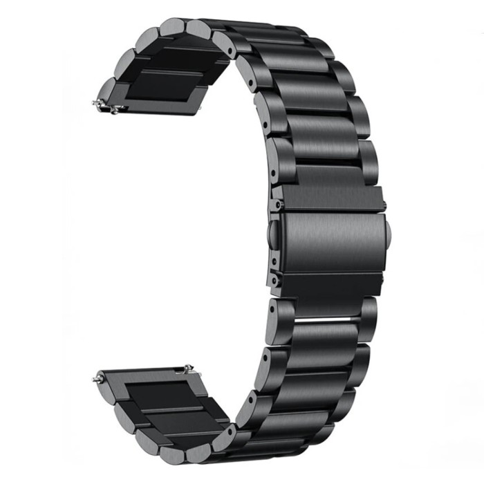Браслет сталевий для Смарт годинників Black