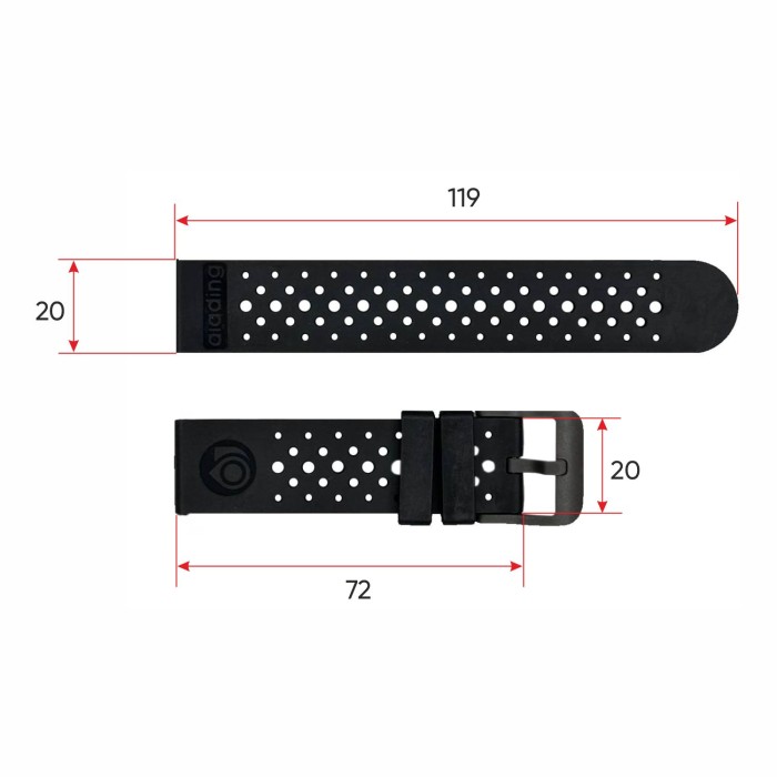 Ремінець для смарт годинника ALDT7 All Black