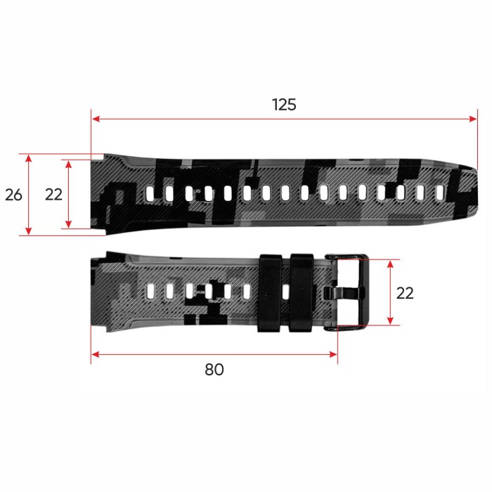 Ремінець для смарт годинника Modfit Sniper Pro Camo Grey