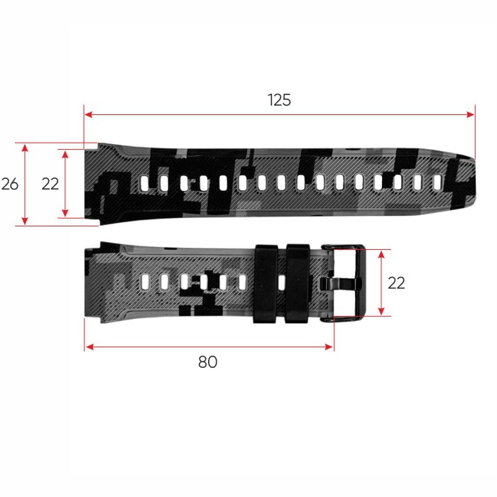 Ремінець для смарт годинника Modfit Sniper Camo Grey
