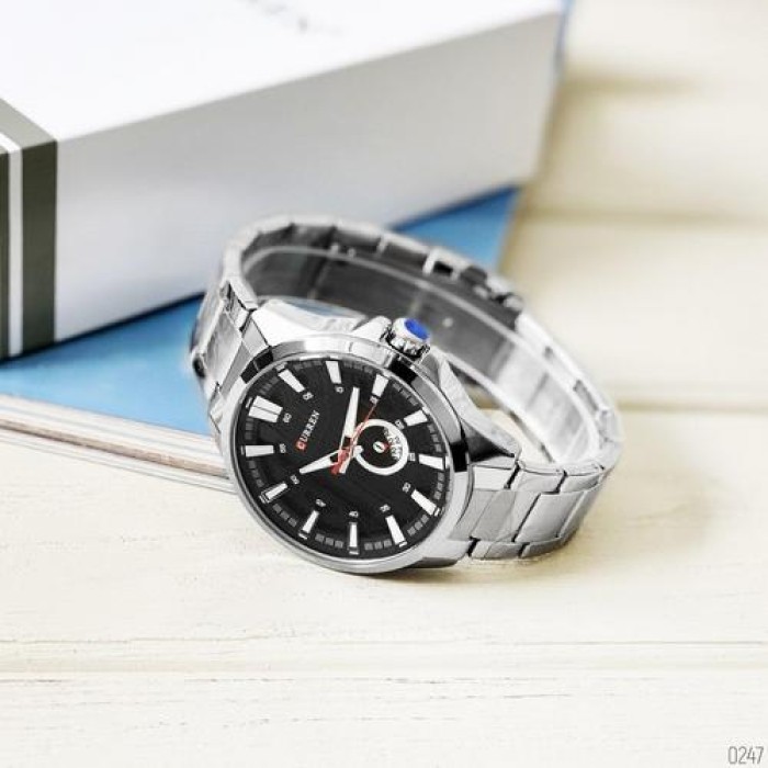 Curren 8372 Silver-Black