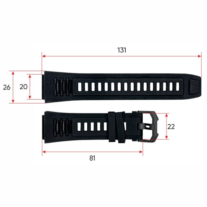 Ремінець для смарт годинника АК45 Black