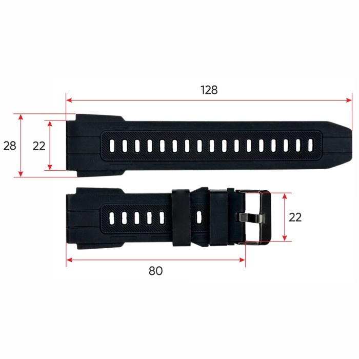 Ремінець для смарт годинника Sniper Plus Black