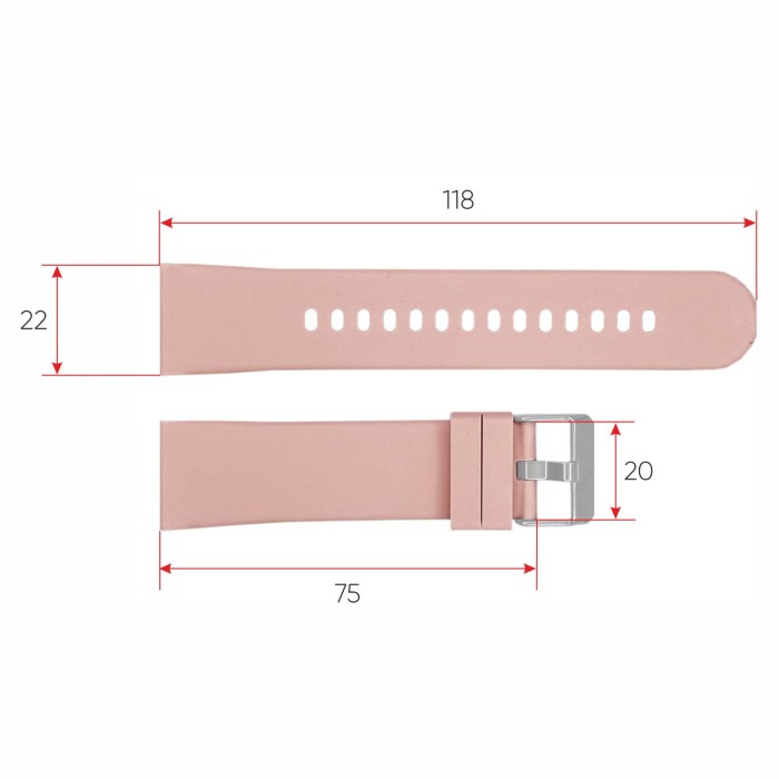 Ремінець для смарт годинника Modfit Business Pink