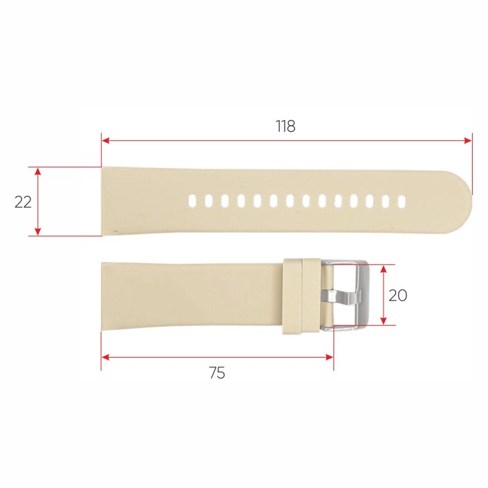 Ремінець для смарт годинника ZL02D Milk