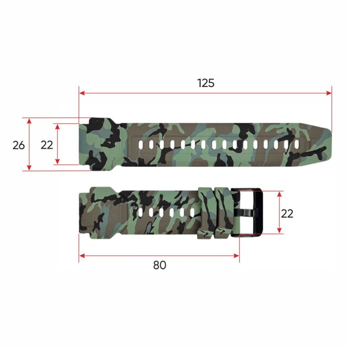 Ремінець для смарт годинника C20 Camo Green