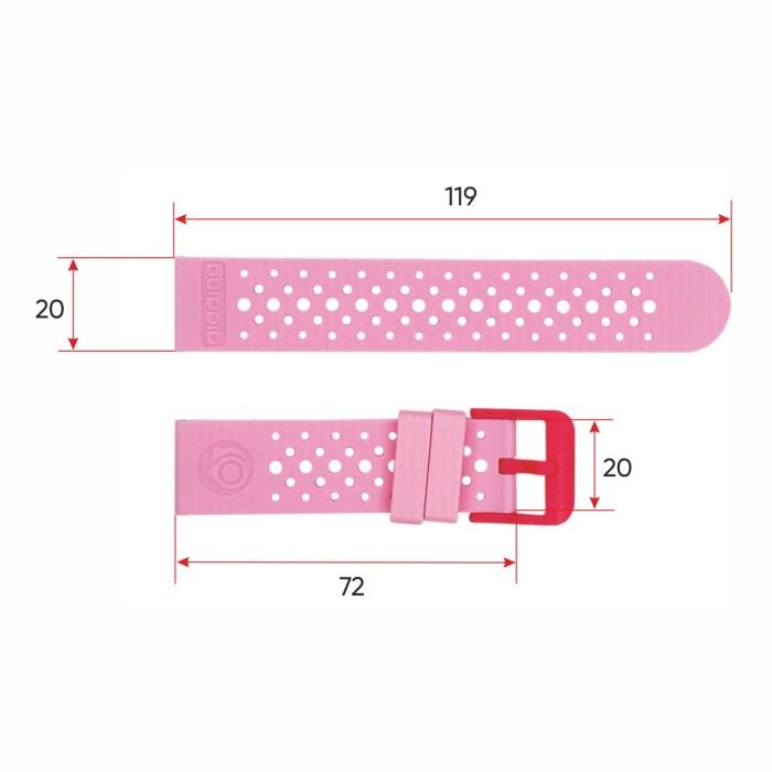 Ремінець для смарт годинника ALDT7 Pink