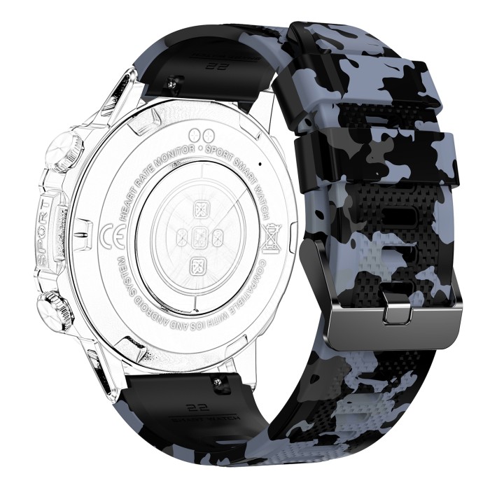 Ремінець для смарт годинника K59 Camo Grey