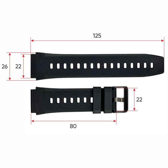 Ремінець для смарт годинника Modfit Iron Black