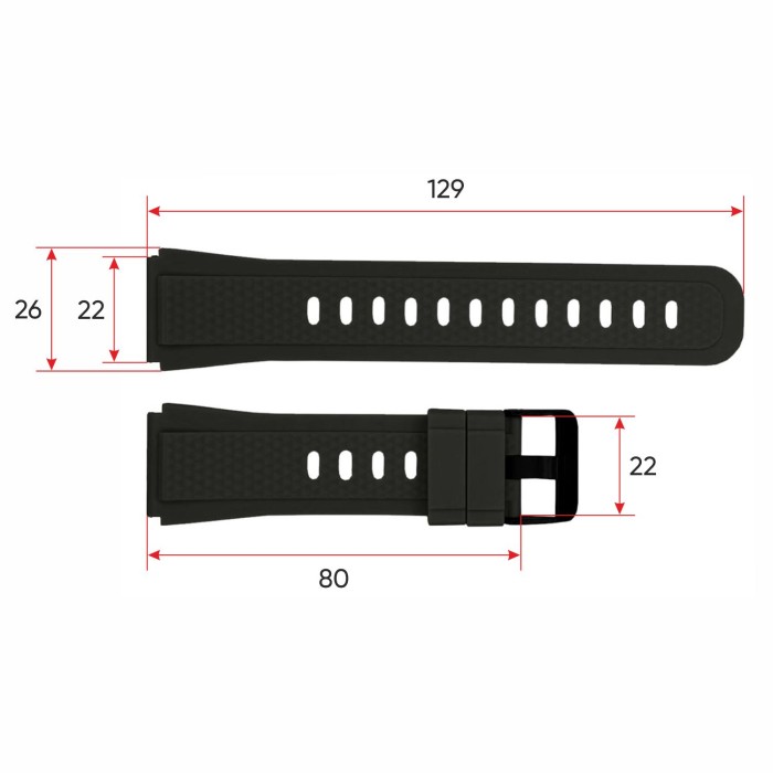 Ремінець для смарт годинника Modfit Ranger Pro Black