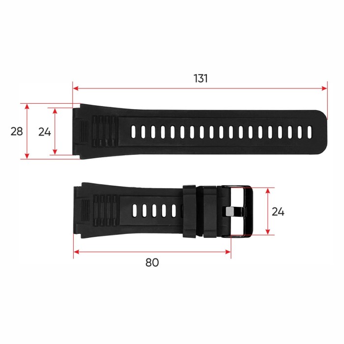 Ремінець для смарт годинника Modfit Expedition Compass Black