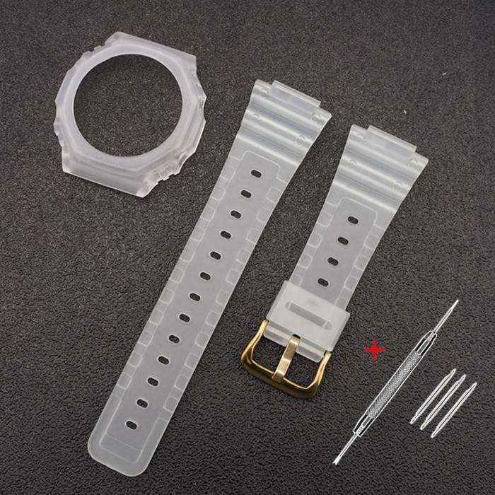 Ремінець + безель (рант) для Casio G-Shock GA-2100 Transl GD