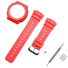 Ремінець + безель (рант) для Casio G-Shock GA-2100 Red SI