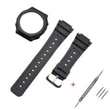 Ремінець + безель (рант) для Casio G-Shock GA-2100 Black SI