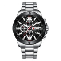 Curren 8336 Silver-Black