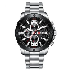 Curren 8336 Silver-Black