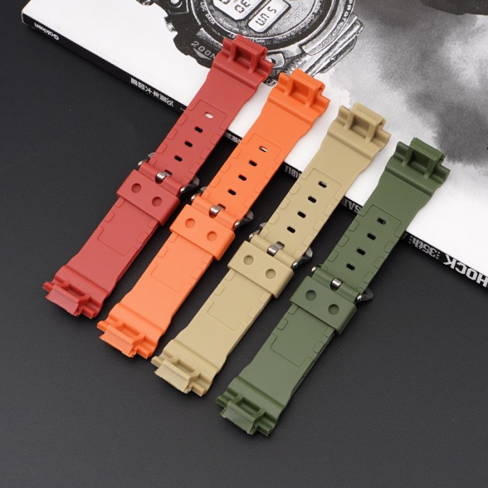 Ремінець для Casio G-Shock DW-6900 Orange BK