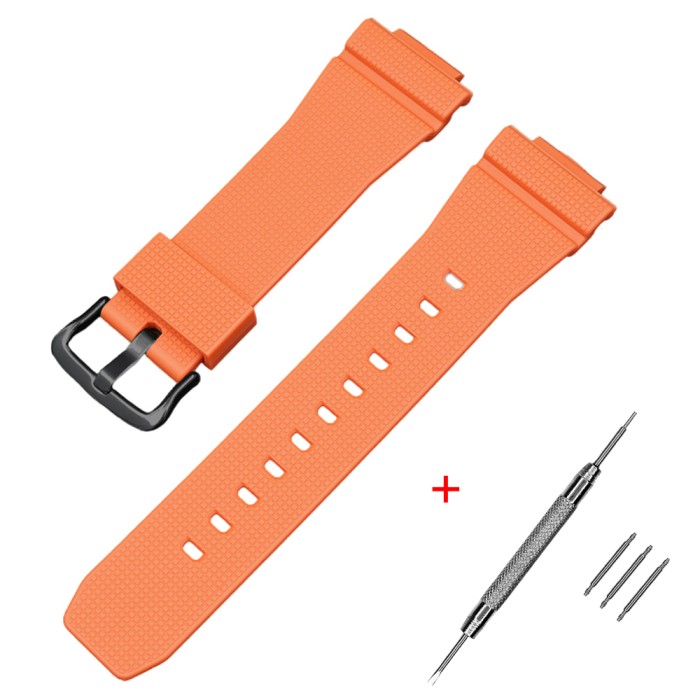 Ремінець для Casio G-Shock GM-2100 B Orange BK