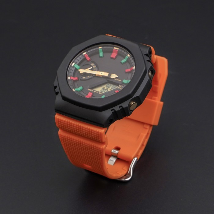 Ремінець для Casio G-Shock GM-2100 B Orange BK