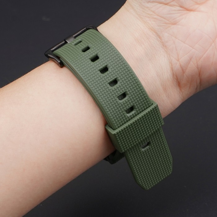 Ремінець для Casio G-Shock GM-2100 GA2100/2110 Army Green Silver