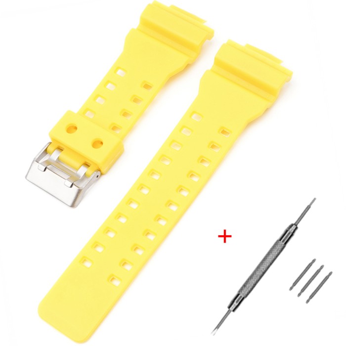 Ремінець для Casio G-Shock GA-100/110 жовтий SI