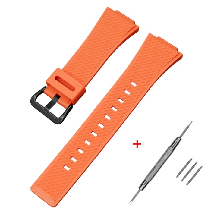 Ремінець для Casio G-Shock GA-100/110 Помаранчевий