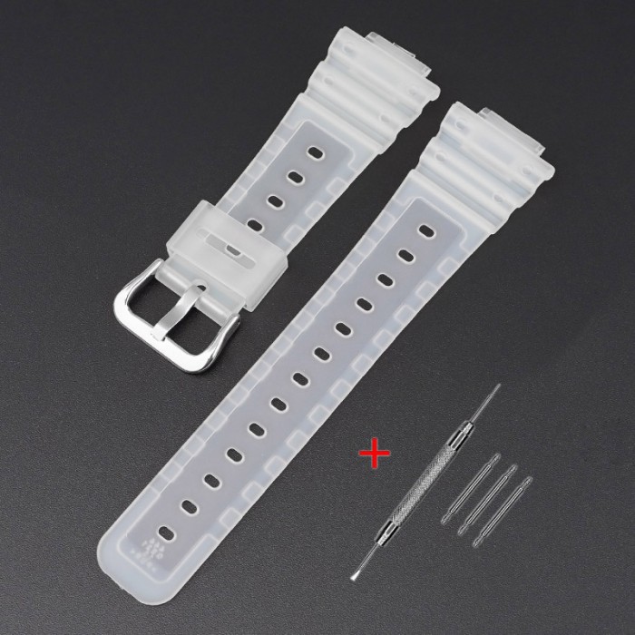 Ремінець для Casio G-Shock GA-2100/2110 Translucent Silver