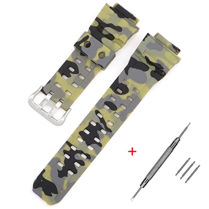 Ремінець для Casio G-Shock GW-9400/9300 Camo Green SI