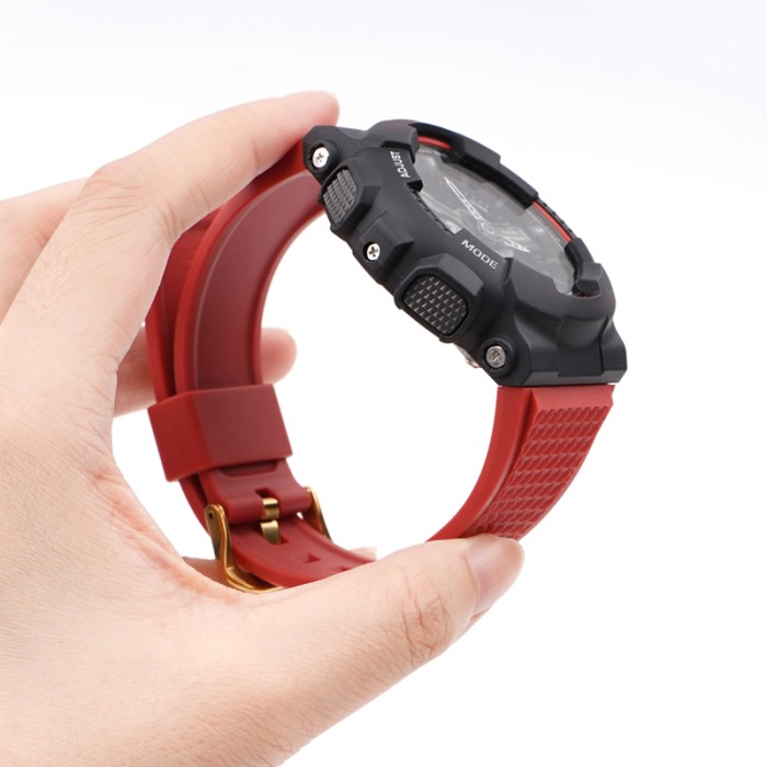 Ремінець для Casio G-Shock GA-100/110 червоний