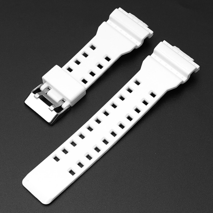 Ремінець для G-Shock GA-100/110 White-Glossy SI