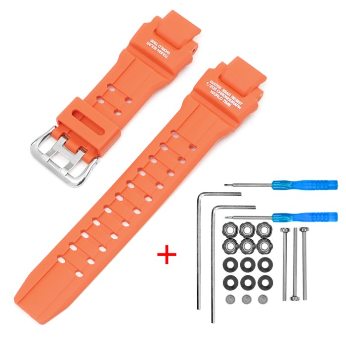 Ремінець для Casio G-Shock GA-1000 помаранчевий