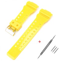 Ремінець для Casio G-Shock GA-100/110/120 Yellow-Glossy GD